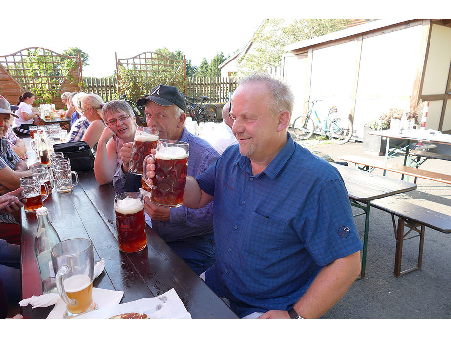 Sankt Crescentius on Tour in Ostheim und auf dem Kreuzberg (Foto: Karl-Franz Thiede)